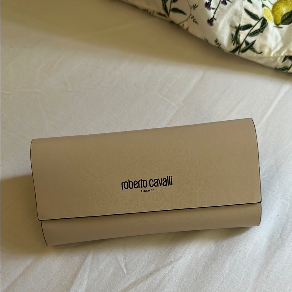 Roberto Cavalli Cream Clutch